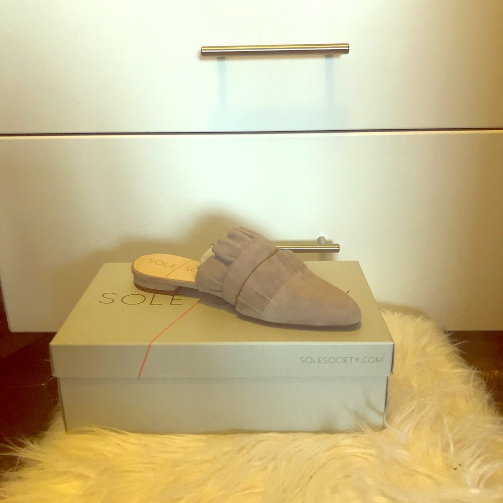 Sole Society Gray Mule
